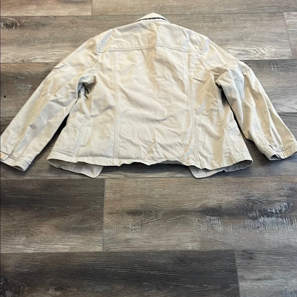 Jones New York Women's dark Cream Jacket EUC size 8 - Picture 2 of 2